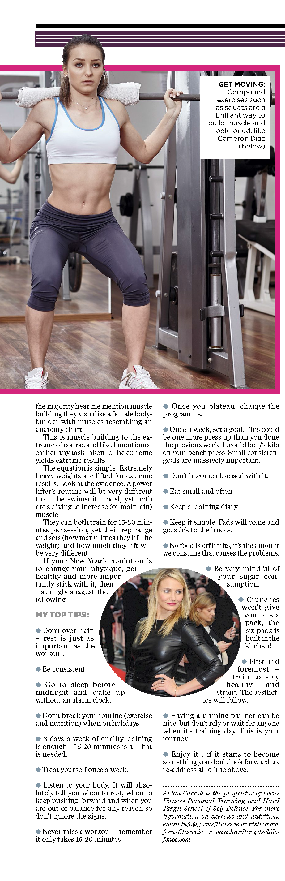 Evening Herald A Fit New You Article